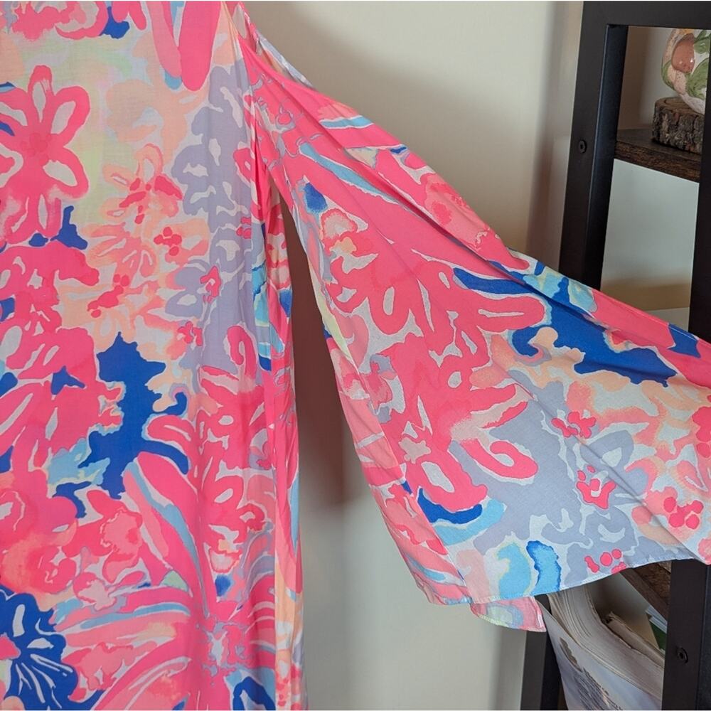 Lilly Pulitzer Benicia Tunic Cold Shoulder Dress Playa Hermosa - Picture 11 of 14